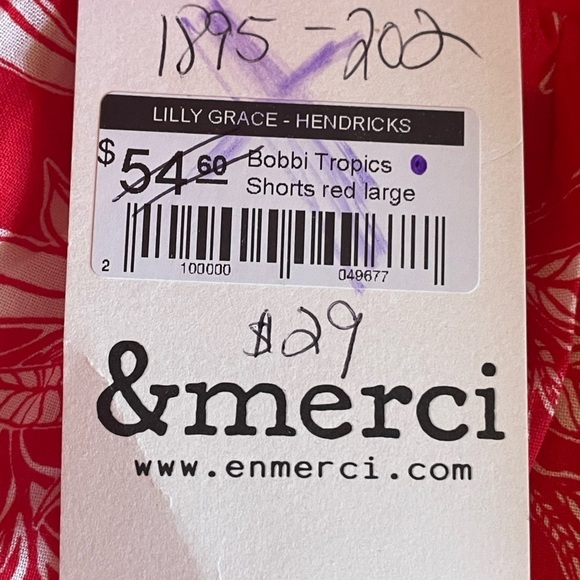 NWT &merci Bobbi Tropics shorts. - Picture 4 of 6